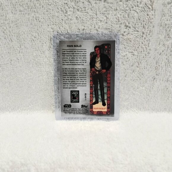 3/$25 Mint 2023.Topps Chrome Han Solo 40th... Refractor Star Wars Card ROJ40-5!! - Picture 2 of 2